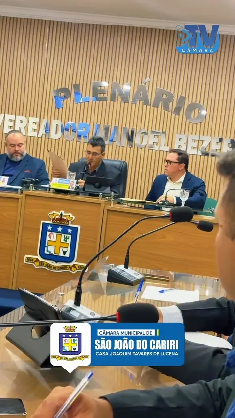 🏛️🎥 A Câmara Municipal de São João do Cariri realizou, na noite desta sexta-feira, a ...