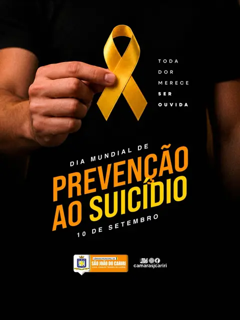 💛 10 de setembro | Dia Mundial de Prevenção ao Suicídio