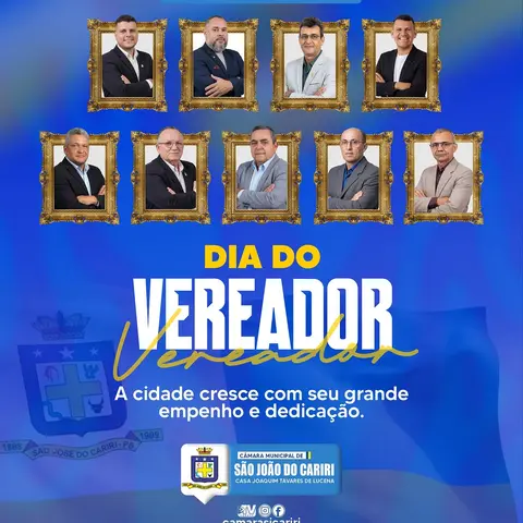 🏛️ 1º de Outubro | Dia Nacional do Vereador