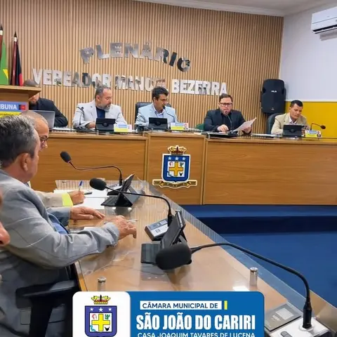 🏛️ Câmara de São João do Cariri realiza duas sessões e aprova importantes proposituras