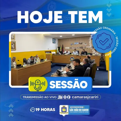 Hoje tem sessão! 📢🏛️
