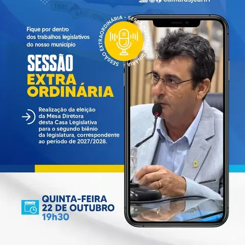 📢 EDITAL DE CONVOCAÇÃO / REALIZAÇÃO DA ELEIÇÃO DA NOVA MESA DIRETORA PARA O PRÓXIMO BI...