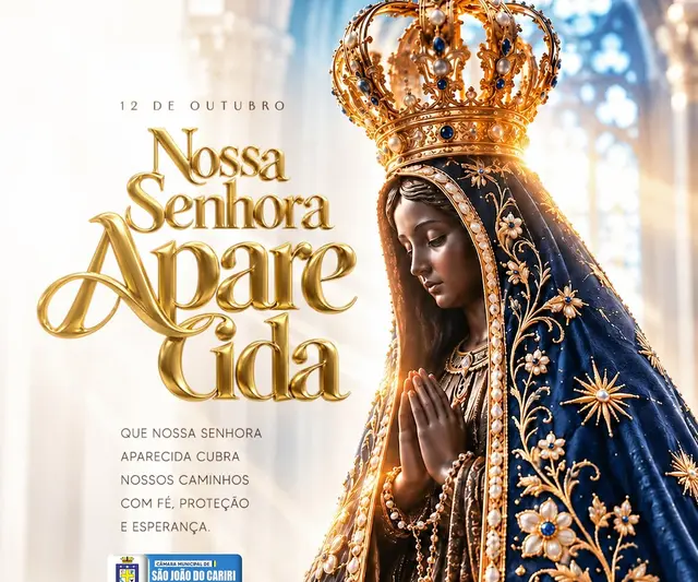 Câmara de São João do Cariri homenageia Nossa Senhora Aparecida
