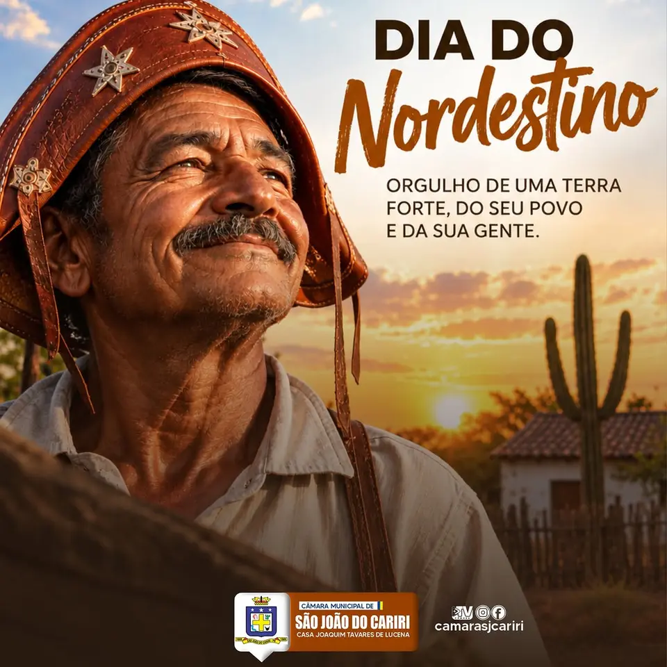 Câmara de São João do Cariri celebra o Dia do Nordestino e exalta a cultura regional