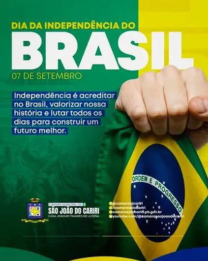 07 de Setembro – Dia da Independência do Brasil