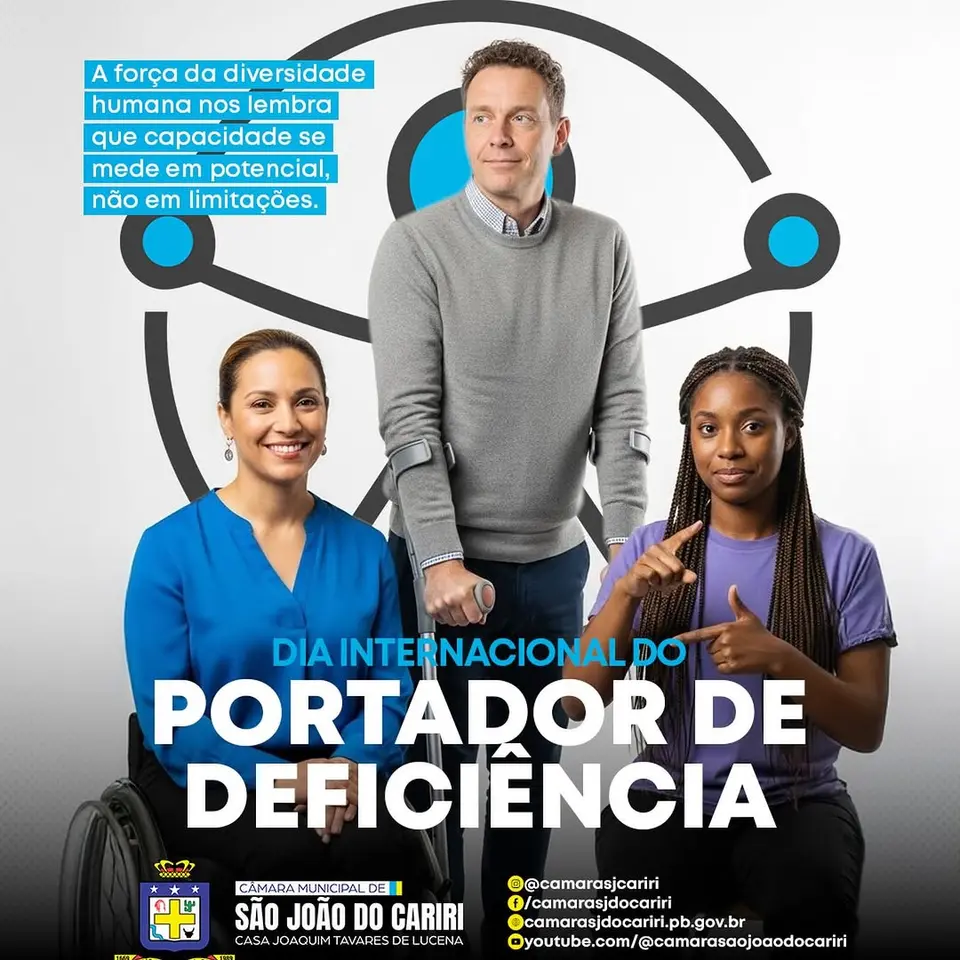 São João do Cariri reforça inclusão no Dia Internacional da Pessoa com Deficiência