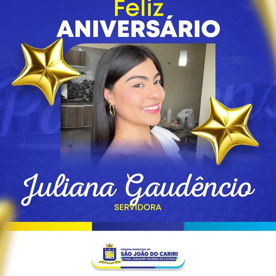 Câmara de São João do Cariri presta homenagem à servidora Juliana Gaudêncio