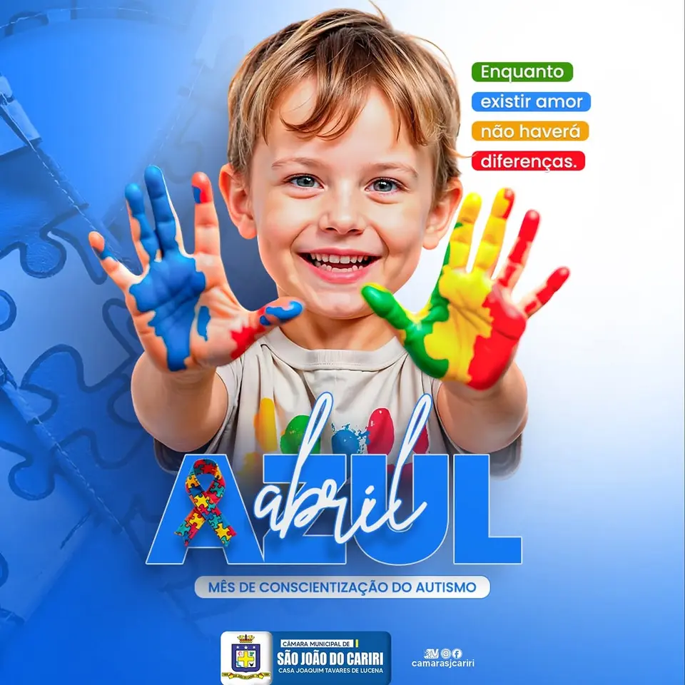 Câmara de São João do Cariri adere ao Abril Azul e reafirma compromisso com inclusão