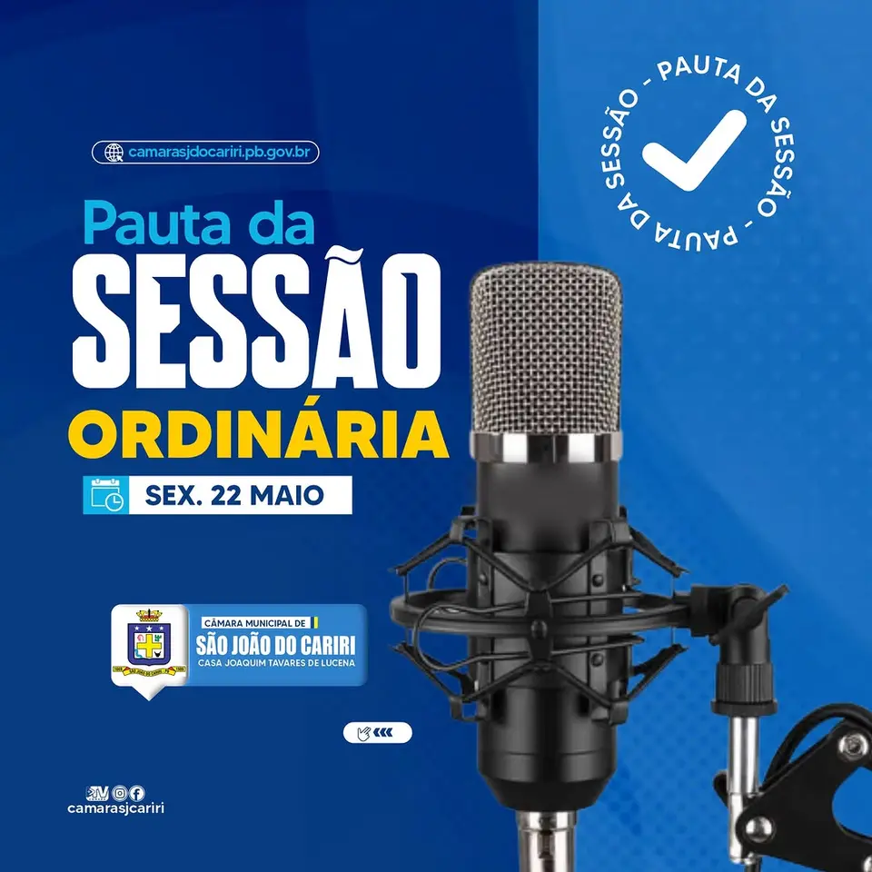 Câmara de São João do Cariri aprova pautas para avanço e bem-estar local
