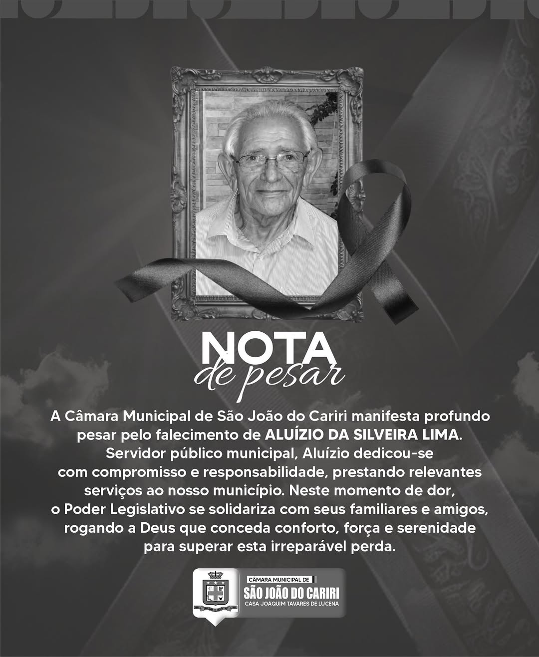 🖤 NOTA DE PESAR