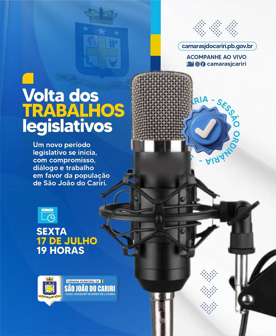 🏛️📢 Os trabalhos legislativos estão de volta!
