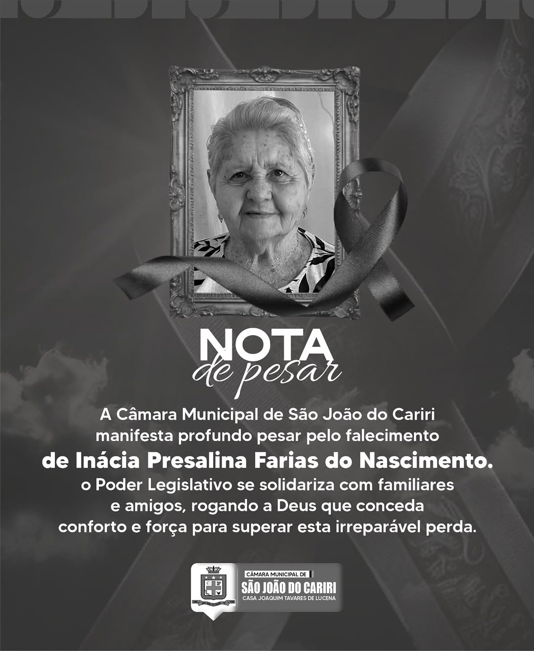 🖤 NOTA DE PESAR