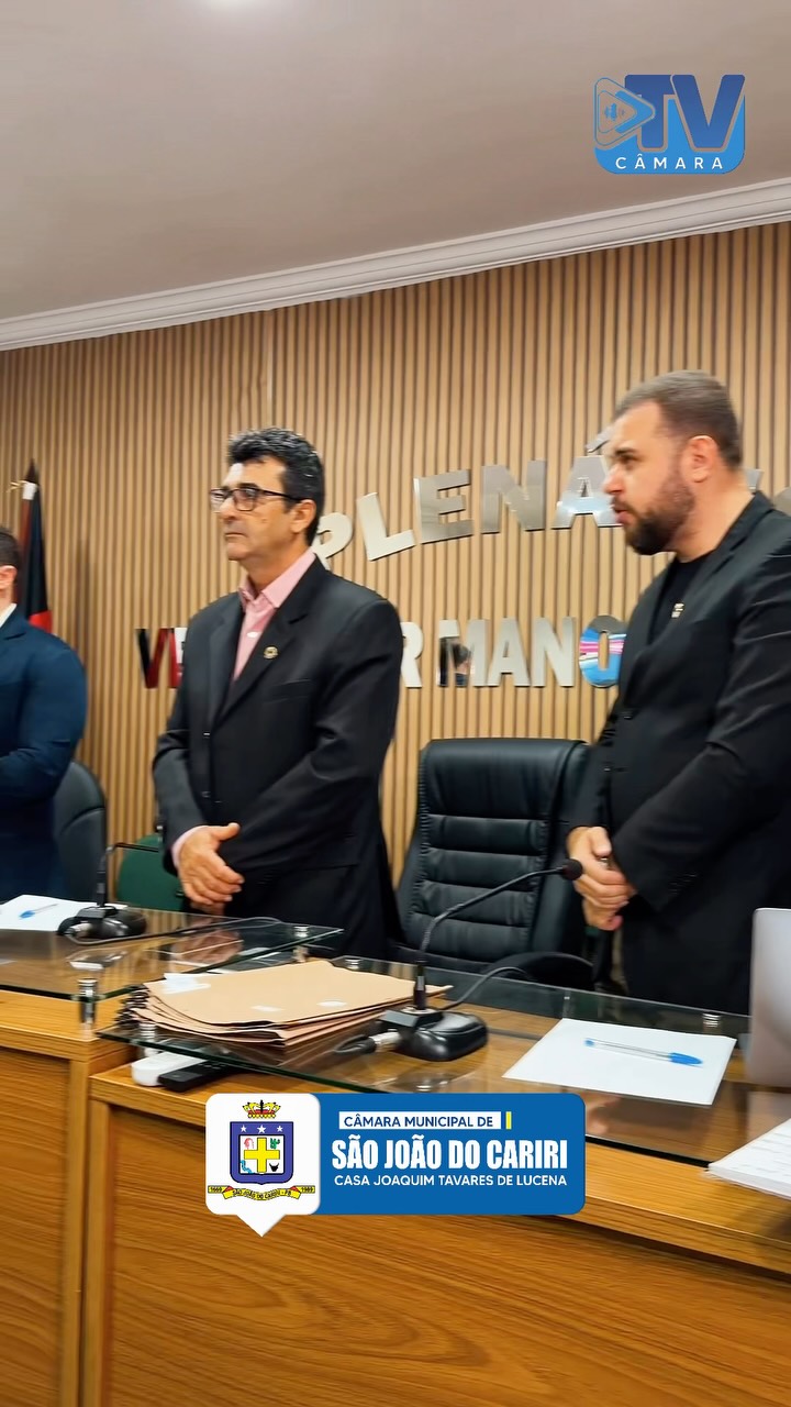 🏛️🎥 A Câmara Municipal de São João do Cariri realizou na última sexta-feira(14), a su...