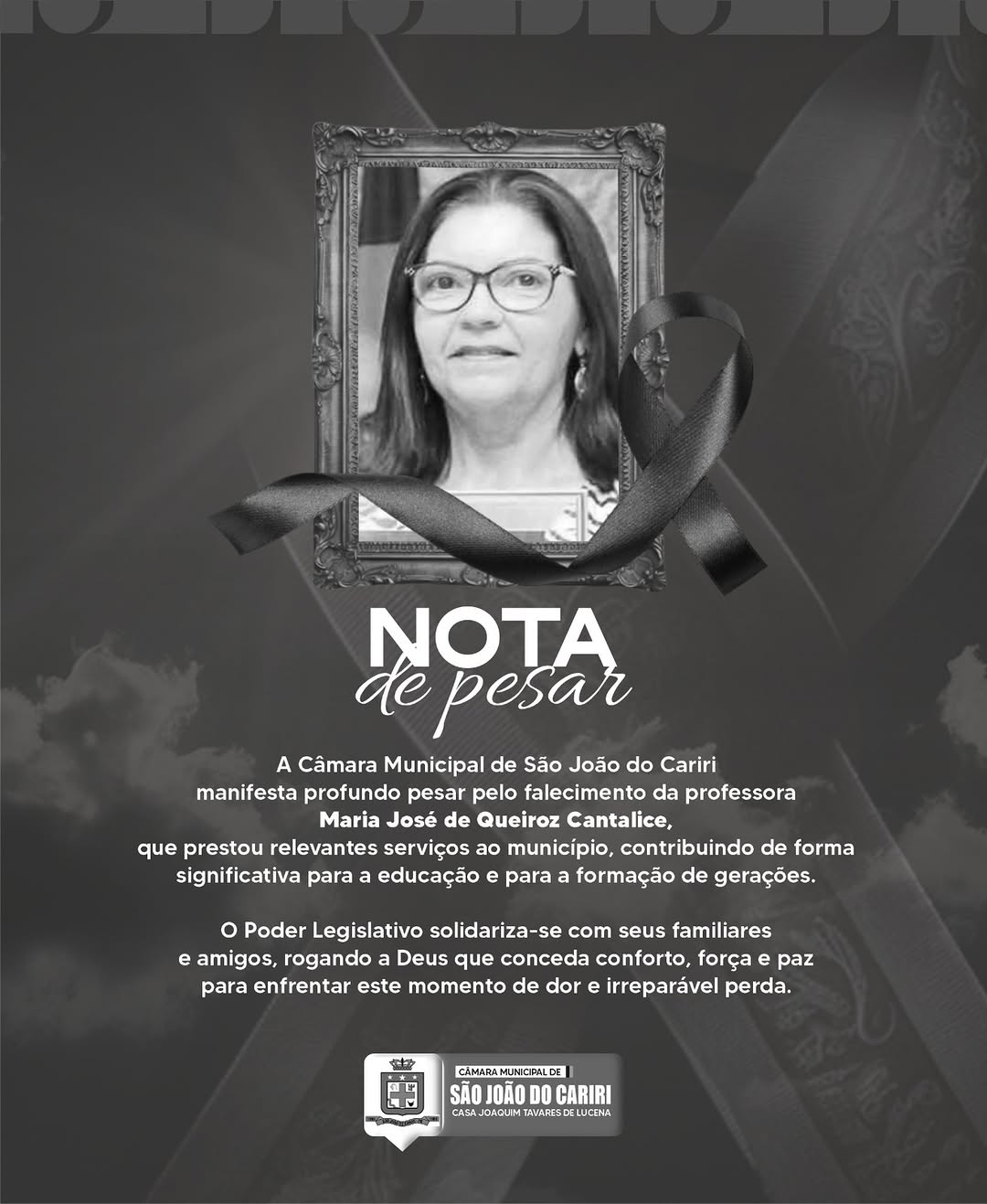 🖤 Nota de Pesar