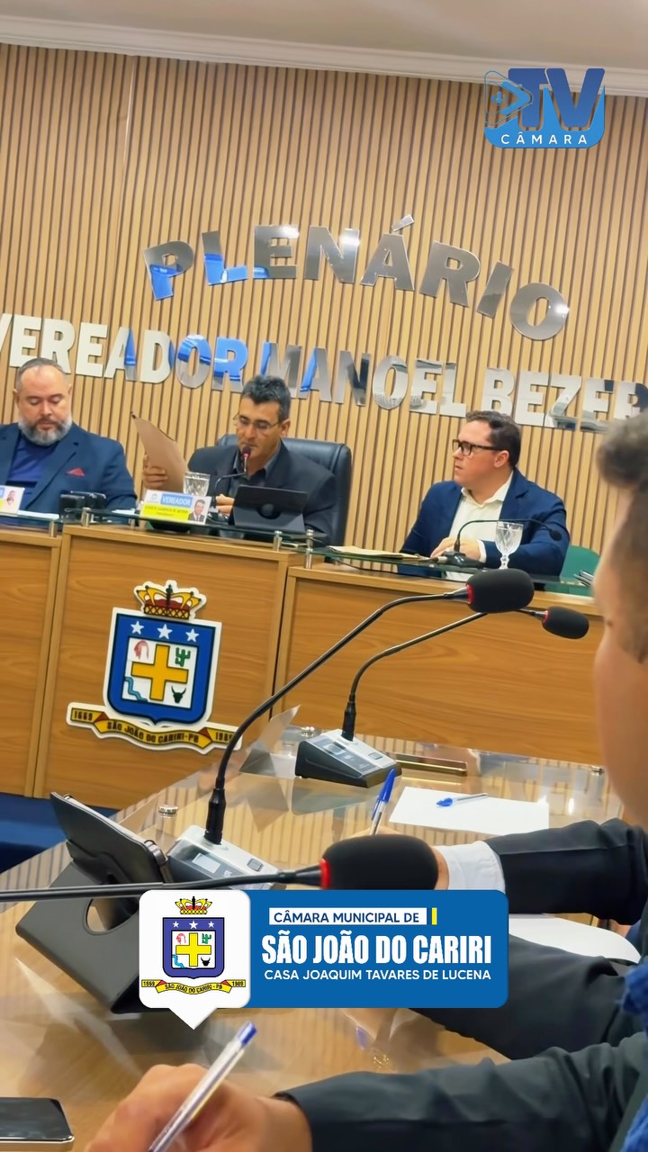 🏛️🎥 A Câmara Municipal de São João do Cariri realizou, na noite desta sexta-feira, a ...